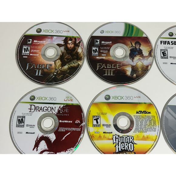 Xbox 360 Lot of 12 Disc, Halo Reach CE Anniversary, Borderlands, Orange Box - Picture 4 of 5